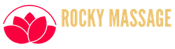 Rocky Massage Delhi wellness logo for professional massage services