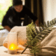 Professional four hand massage therapy session with two experienced therapists