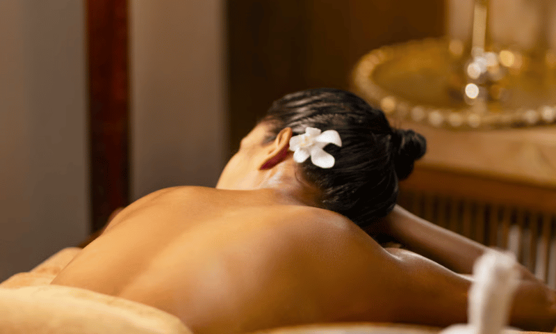 Professional dry massage therapy session with an experienced therapist in Delhi
