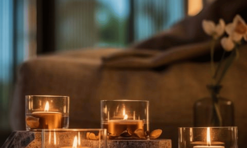Relaxing aroma massage therapy with essential oils by a professional therapist